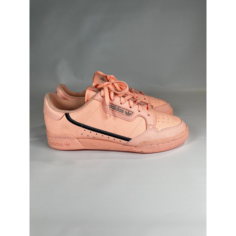 Adidas Originals Continental 80s Peach Orange Sneakers Womens 789002